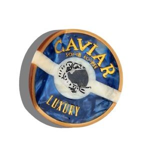 Solar Eclipse Style Hand-painted Caviar Claw Hair Clip Eco-Friendly Blue